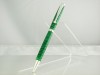 Dyed Green Quilted Maple Fancy Slimline