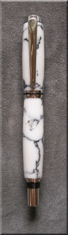 Baron Fountain Pen in White Turquoise