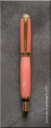 Baron Fountain Pen in Asian Pink Coral